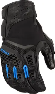 Klim Baja S4, gloves , color: Black/Blue , size: 3XL