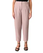 Whistles Linen Barrel Leg Pants