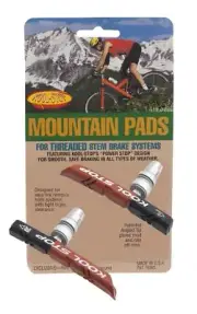 Kool-Stop Dual Compound Mountain Pads for Linear Pull Brakes Threaded,Black/S...