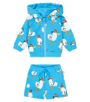 [Stella McCartney Kids] Stella McCartney Kids Baby cotton sweatshirt and shorts M 3 multicoloured