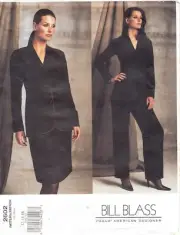 Vogue 2602 uncut pattern Bill Blass size 12-16 jacket skirt & pants