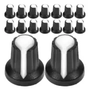20 Pcs Potentiometer Knob Hat Instrument Parts Control Knobs Caps