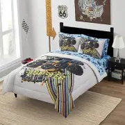 Kids Bedding Set Bed in a Bag for Boys and Girls Toddlers Printed Sheet Set