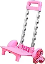 KiBcsLic Backpack Trolley Stair Climber Folding Hand Truck, 6 Wheels Portable Luggage Cart Moving Cart for Boxes,Travelers Children