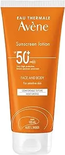 Eau Thermale Avène Sunscreen Lotion Face & Body SPF 50+ 100ml - For Sensitive Skin