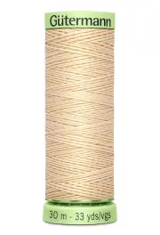 Gutermann Top Stitch Thread #5 FLESH 30m Spool High Lustre, Bold Sewing