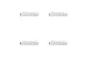 4PK Moki 4 Socket Electrical Powerboard w 2 USB-A Port Extension Cord White