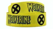 X-Men Wolverine Themed 1" Wide Repeat Ribbon Sold in Yard Lots