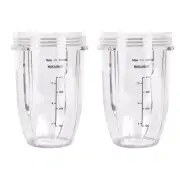 1/2PCS 500ML Replacement Cup 18OZ with Measuring Scale Fit for ninja Blenders AU