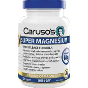 Caruso's Super Magnesium 300mg, 120 Tablets - 6 Forms, Time Release