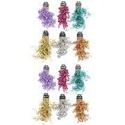 12x Studio Gift Wrapping Metallic Matt Curly Swirly Home Party Decor Assorted