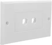 OKUMEYR Home Theater Dual Port Wall Plate with Banana Binding Post Audio Speaker Terminal Panel for Enhanced Connectivity and Experience