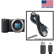 Sony NEX-5R/B Compact Digital Camera USB Cable Transfer Cord Replacement