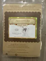 New! Unity Stamp Company Rubber Stamps …rejoice And be Glad