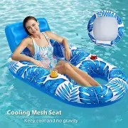 Floating Pool Mat Mattress Lounge Inflatable Mesh Bed Water Hammock Chair NEW AU