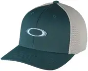 OAKLEY Ellipse Mesh Men's Flexfit Hat Cap Oil Blue White FOS900835 S/M L/XL NWT
