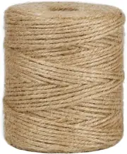 656 Feet 3Mm Jute Garden Twine, Heavy Duty Natural Twine String for Gardening, P