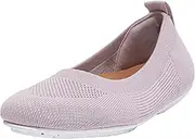 [FitFlop] Women's Allegro E01 Multi-Knit Ballet Flat, Soft Lilac, Size 7