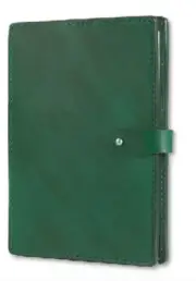 book jacket cover slipcase cow leather fit for 21x14.5x3cm customize green W12