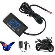Digital LCD Voltmeter Panel Blue LED Display Battery Monitor 12V Volt Meter New