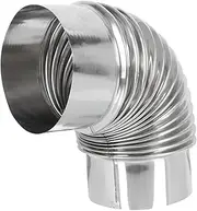 Stainless Steel Elbow Flexible Air Vent Hose for Heating Stove Flue Chimney Exhaust Durable Design for Improved Indoor Air Easy Installation