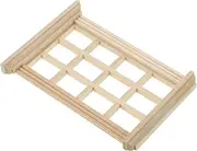 Kisangel Add Charm to Your Dollhouse Miniature Wooden Window 1:12 Scale Accessory Set