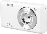 4K 50MP Digital Camera with 16X Zoom & Autofocus, 2.7 Portable Travel Camera, Compact Vlogging Camera for Beginners with Webcam Mode