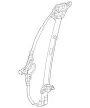 Genuine Mazda 2013-2016 CX-5 Left Door Window Regulator KD53-59-590