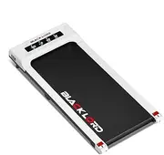 BLACK LORD Walking Pad Treadmill with LCD Display, Under Desk Running Machine with 2.3HP Motor, Speaker and Wireless Control, FW40 Series, White