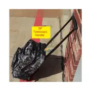 Carry On Camo Backpack with Wheels Rolling Backpack Travel Carry-On Luggage