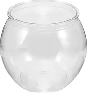 Generic Fish Tank Small Plastic Transparent Desktop Aquarium Tank Decor for Office Home Turtle