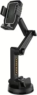 MAEZOE Truck Phone Holder Mount, Heavy Duty Car Phone Holder, Dashboard Windshield Phone Holder 16.9 inch Long Arm, Widened Suction Cup Compatible with Pickup Truck, Commercial Truck