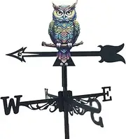 Metal Owl Weather Vanefor Garden Decor Farmhouse Decorative, Owl Wind Indicator, Garden Outdoor Patio Roof Decoration