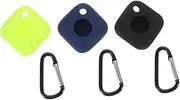 Gatuida 3pcs Tracker Case Tile Trackers Keychain Cover Tag Holder Keychain for Keys Tracer Case Tag Skin Protector Tracer Protective Case Shockproof Mate Silica Tiles