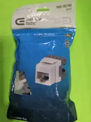 Commercial Electric 25 Pack CAT6 Jacks for Phone/Data White. 5016-25-WH-VN
