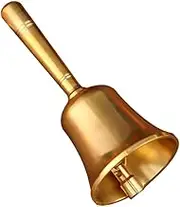 Gadpiparty Hand Bell Retro Design for Restaurant School Use Call Bell for for Games Events Stylish Practical