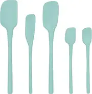 Tovolo Flex-Core All Silicone Spatula Set 5 - Light Aqua