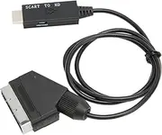 Oreilet SCART to Converter, SCART to HD Multimedia Interface Converter, Adapter Cable for Sound Video, VHS VCR, DVD Recorder Devices, Flexible