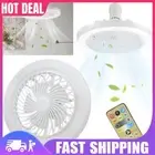 Smart Ceiling Fan 3-Speed Ceiling Fan with Lamp for Bedroom Living Room Lighting