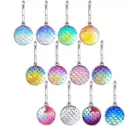12 Pcs Bling Zipper Pull Charms Replacement Handle Extensions For Bags And Lu...