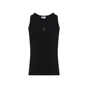 [Alexander Mcqueen] Alexander Mcqueen-Black Cotton Tank Top-Uomo S STAND