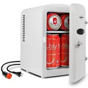 Koolatron 4L Portable Retro Mini Fridge (White)