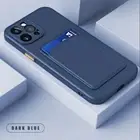 Shockproof Case with Card Slot Holder for iPhone 16 15 14 12 13 11 Pro Max Plus