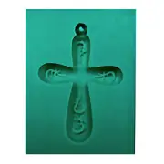 PMC Silver Clay Jewelry Crucifix Push Mold 40mmx30mm Round Cross Pendent Mould 3