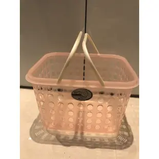 粉紅色塑膠籃/洗衣籃/收納籃