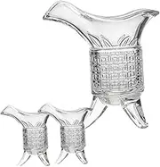 MAGICLULU 1Set Vintage Style Glass Wine Cup Retro Design Whiskey Dispenser Chinese Style Glassware for Liquor Cocktails Beverages Exquisite Cups Elegant
