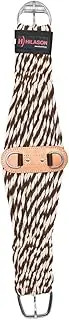 HILASON Horse Western 27 Strand Double Weave Two-Tone Roper Cinch | Cinch | Girth Strap for Horses | Back Cinch for Western Saddle | Western Cinch | Saddle Cinch Strap | Back Cinch