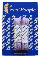 FeetPeople Flat Laces, 2 Pair Pack, 27 - 72 inches, LAVENDER