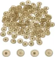 sourcing map Screw Caps, 108Pcs 12mm - Plastic Self-Tapping Screw Cap Covers, Decorative Cover Hole Plug for Diameter 7-8mm Flat Phillips Screw (Champagne)