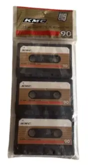 Vintage Kmart KMC 3~90 Minute Cassette Tapes~NIP~4.5hrs Recording Time